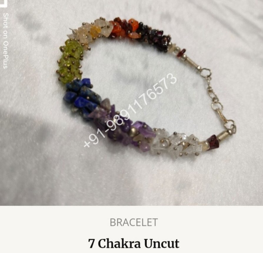 7 CHAKRA UNCUT BRACELET